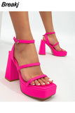 Platform High Heels Women Sandals 2023 Brand New Spring Summer Fashion Office Lady Women Shoes Sandals Walking