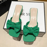 Size Women's Shoes 35-42 Summer Outer Wear Flat Slippers Wide Sandals Slippers Rhinestone Fashion Home