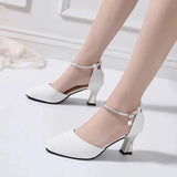 damskie women fashion spring slip on office heels lady cute sweet comfortable high heel shoes female cute shoes