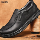 Men Shoes Slip On Loafers Spring Autumn Comfortable Fashion designer Casual Leather Men Shoes