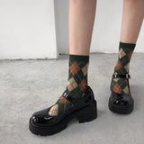 Jane Small Leather Shoes 2024 New Thick-Soled British Women's Shoes Spring And Autumn