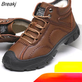 Warm Cotton Shoes, Men's Snow Boots, Men's Non-slip Hiking Shoes, Men's Outdoor Hiking Shoes, Large Size Men's