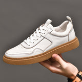 men genuine leather oxfords shoes luxury brand italian style male footwear shoes for men Breathable Flat Lace-Up Shoes big