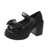 Quality Rubber Sole Japanese Style Platform Lolita Shoes Women Vintage Soft Sister Girls Shoes School mary jane shoes