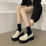 Women Platform Shoes Hidden Height Heels Women's Casual Loafers for spring And Winter Heels Dress Shoes mary janes