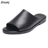 New Style Men's Sandals, Soft Leather Sandals, Breathable Non-slip Beach Shoes, Men's Slippers, Men's Beach