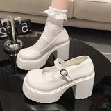 mary janes platform heels Japanese Style Platform Lolita Shoes Women Patent Leather Vintage Soft Sister Girls Shoes