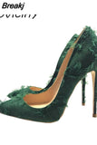 Ladies High stiletto Heel Sexy Women Pumps Spring Autumn Wedding Party Woman Shoes 8 cm 10 cm 12 cm 33-45 BM012