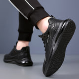 Men genuine Leather Casual Shoes Brand Fashion Sneakers men Black Designer Shoes Soft Men sneakers Mocasine