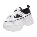 Chunky Platform Sneakers for Women High Heels Thick Bottom Vulcanize Shoes Woman 2023 Spring Autumn Increase Casual