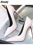 Women's Summer Footwear Black Shoes for Woman 2023 Super High Heel Stilito Sexy Stripper Pink on Promotion Korean Style