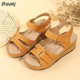 Shoes Woman Platform Sandals Women Soft Leather Casual Open Toe Gladiator Wedges Trifle Mujer Women