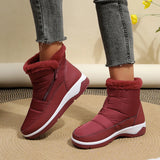 Down Waterproof Snow Boots for Women 2023 Winter Thick Plush Platform Ankle Boots Woman Comfortable Non Slip Cotton