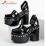 High Heels Women's Sandals 2023 Simply Style Roma Platform Sandals Round Toe Hollow Out Comfy Walking Ladies Shoes