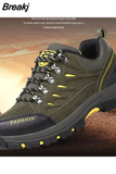 Sports Shoes Mesh Breathable Lace-up Low-top Outdoor Shoes Waterproof, Sweat-absorbent and Wear-resistant Hiking