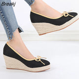 Fashion High Heels Women Party Shoes Brand Women Wedges Shoes Elegant Ladies Pumps Casual Woman Wedges Plus Size 42
