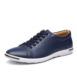 Breakj Men's Plus-Size Casual Shoes Fashion Breathable Leather Shoes Wenzhou Lace-Up Men's Shoes Shoes