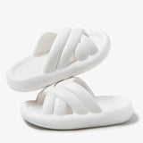 Soft Sole Pillow Slides for Women Summer 2023 Fashion Thick Platform Cloud Slippers Woman Flat Non Slip Flip Flops