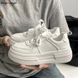 Women's Casual Sneakers Fashion Trend White sports shoes Comfort Platform vulcanized shoes Womens Lightweight Walking