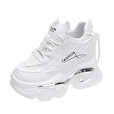 Heels White Sneakers for Women Spring 2023 Chunky Platform Women's Sports Shoes Fashion Thick Bottom PU Leather