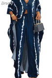Fashion Streetwear Women V Neck Long Tops+Pants Two Piece Sets Female Printing Matching 2pcs Outfits Casual