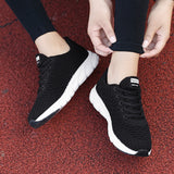 Breakj 2023 New Flying Weaving Women's Shoes Korean Version Of Light Women's Shoes Lace Casual Shoes Fashion Sneakers