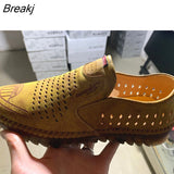 Shoes Men's New Casual Shoes Leather Men's Leather Shoes Soft Cowhide Breathable Business Men's Shoes Peas Shoes