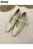 Woman Shoe Autumn Round Toe Female Footwear Modis Moccasin Fall Boat Summer Pointed Toe Dress New 2023 Flat Basic