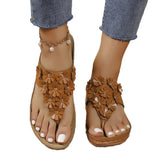 Breakj Code Summer Flip-Flops Flowers Cake Variety Platform Slippers Large Size Casual Female Rubber Sandals