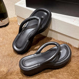 2023 Fashion Platform Flip Flops Women Summer Beach Non Slip Wedge Slippers Woman Home Eva Soft Sole Slides