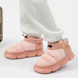 Winter Cotton Shoes for Women Down Waterproof Lightweight Snow Boots Female Thick Bottom Keep Warm Plush Ankle Boots