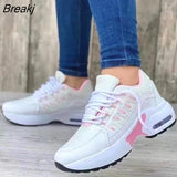 Women's Large Size Tennis Casual Shoes Increase Fashion Thick-soled Sneakers Light Vulcanized Socks Air Cushion Breathable