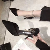 Women Thin Heel Hollow Sandals， Woman Pearl Butterfly Pointed Toe High Heels Womens Shoe Wedding Shoes，designer