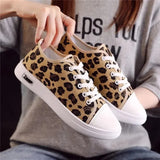 Women Classic European Stylish Leopard Spring Lace Up Shoes Lady Casual Comfort Summer Office Party Shoes Sapatos Femininas