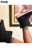 New Women's Design Brand Thick Sole Plus Velvet Flat Snow Boots Warm Towel Short Boots Non-slip Cotton Shoes Large Size