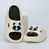 New Platform Panda Slippers for Woman Comfy Non-Slip Massage Slipper Shoes Women Summer Eva Thick Soft Sole Home Slides