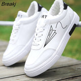 Autumn Men Casual Shoes Winter Men's Board Shoes Light Sports Shoes Men Tennis Sneaker Soft White Shoes Male Flat