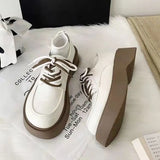 Shoes for Women Fashion Retro Daily Casual Mary Jane Shoes Comfortable Soft Bottom Shoes Lace Up Flats Zapatillas