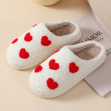 2023 New Cartoon Graphic Warm Indoor Slippers Women Cute Soft Sole Winter Shoes for Home Anti-Slip Thick Plush