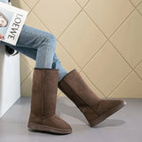 Womens Boots European and American Fashion Winter Snow Boots Women's High Boots 2023 Tall Women's Boots Size 41 Botas
