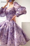 Summer Pure Color Elegant Mini Dress Woman Casual Long Sleeve Short Party Dress Beach Style Korea Fashion Dress Office