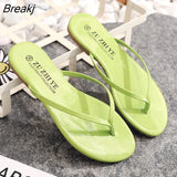 Slippers Women New Trend Simple Flip-flops Fashion Flat Bottom Outer Wear Non-slip Flip-flops Beach Sandals and