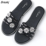 New Summer Elegant Women Fashion Peep Toe High Quality Anti Skid Indoor or Outdoor Beach Casual Comfort Flip