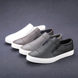 Men Shoes Casual Slip On Men Loafers fashion outdoor Men Flats zips Moccasins Shoes men Handmade shoes man
