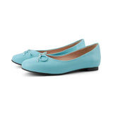 Women Ballet Flats Slip on Soft PU Leather Shoes Leisure Butterfly-knot Men Spring Summer Princess Girl Zapatillas Mujer