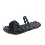 Women Sandals Slippers Luxury Designer Flats Slides Summer Comfort Elegant Shoes Woman 2024 Trend Outdoor Casual