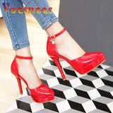 And Summer New 12CM Women Sandals Fashion Pointed End High Heels Side Empty Elegant Party Shoes Sexy Buckle Strap