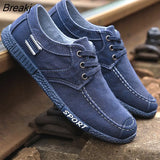 canvas shoes deodorant breathable men's shoes tide shoes non-slip male students tie casual stripes men shoes