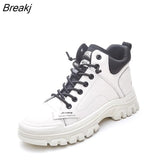 Autumn Winter Shoes Women Boots Flat Non-slip Women Ankle Boots Plush Warm Ladies Fashion Botas