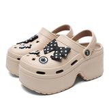 Chunky Platform Sandals 2024 Summer Women Summer Eva Thick Sole Clogs Garden Shoes Woman 2024 New Closed Toe Non-Slip